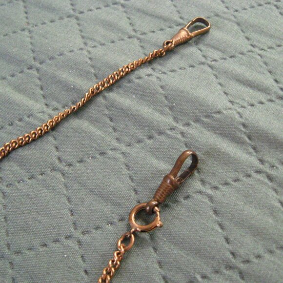 Vintage Gold Patina Hanging Chain 14" - Picture 5 of 8
